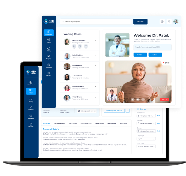 EHR Integrated Telehealth Patient Portal