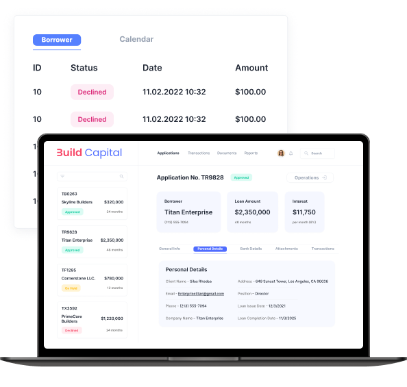 Loan Management Solution for Construction