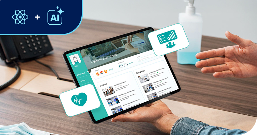 How a Healthcare Network Used **React** and **AI** to Upskill 500+ Nurses