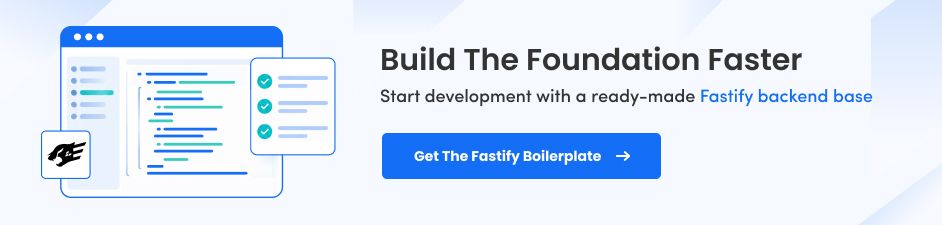 Fastify Backend Boilerplate Starter Kit