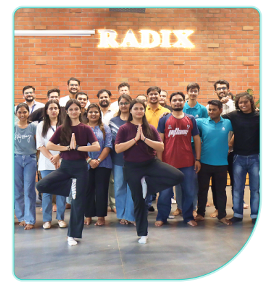 Celebrating Yoga Day at Radixweb