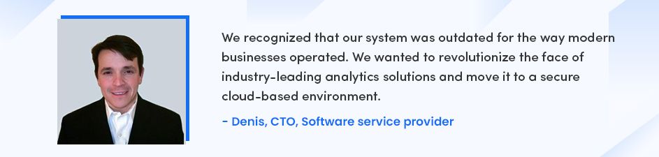 Denis, CTO - Radixweb Enabling Modernization Through Cloud Analytics