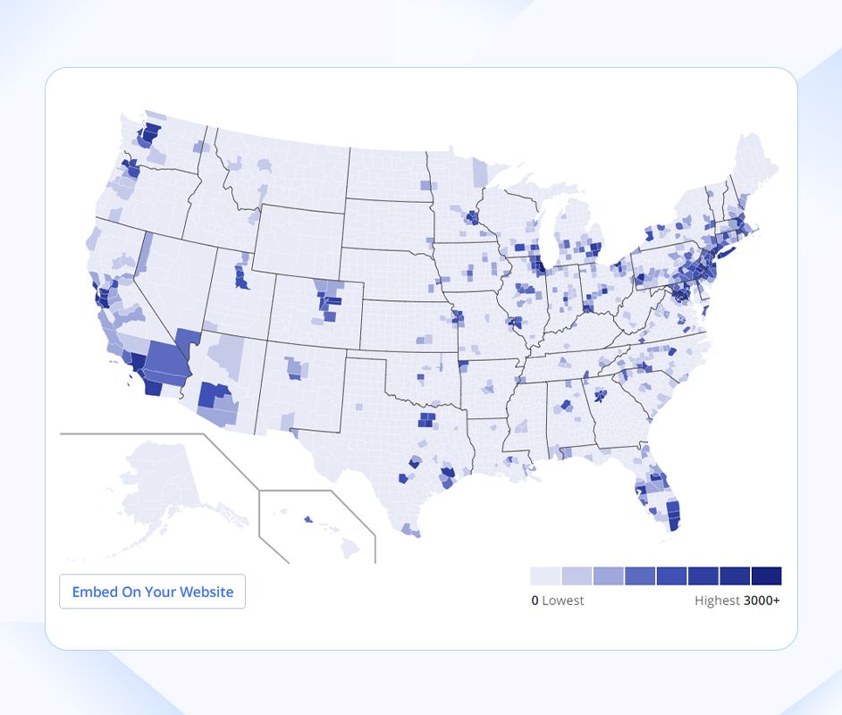 Frontend Developer Demand By City