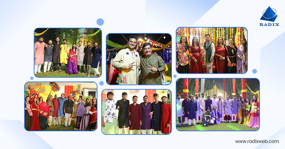 Radixweb Team at Garba Night