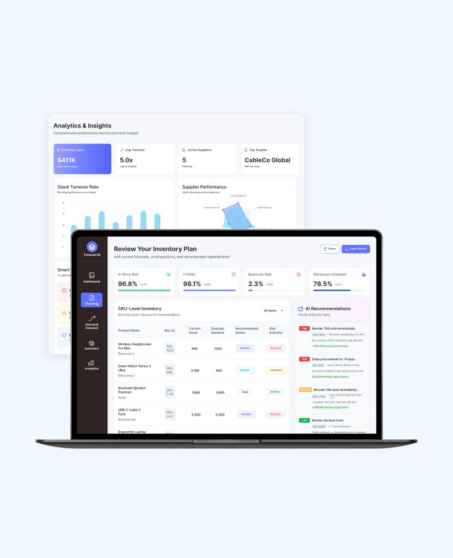 ML Inventory Forecasting Platform for Retail Distribution