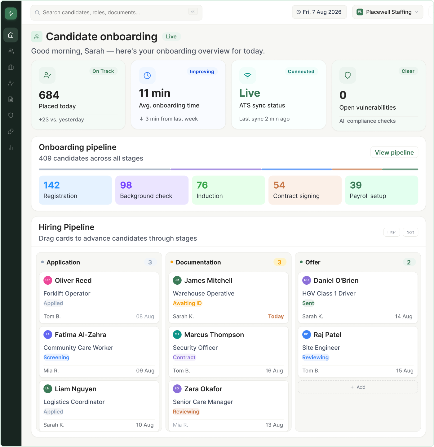 Modern Recruitment Onboarding Platform
