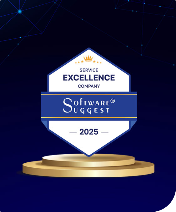 SoftwareSuggest Service Excellence Company Award 2025