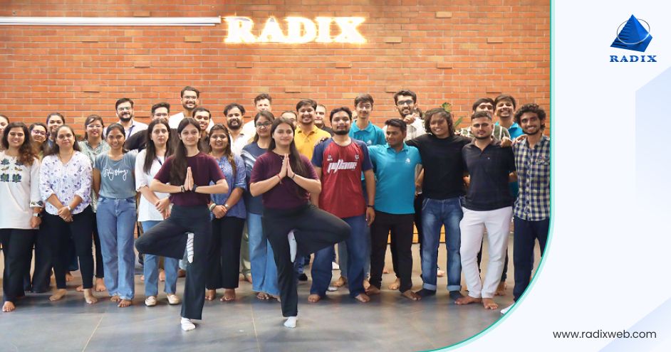 Celebrating Yoga Day at Radixweb