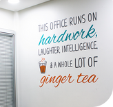 Wall Featuring an Inspirational Quote